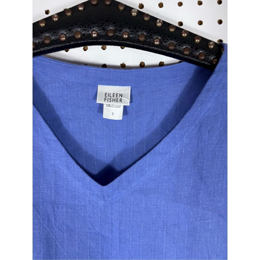 Eileen Fisher womans V neck linen tunic dress size S - Picture 5 of 6
